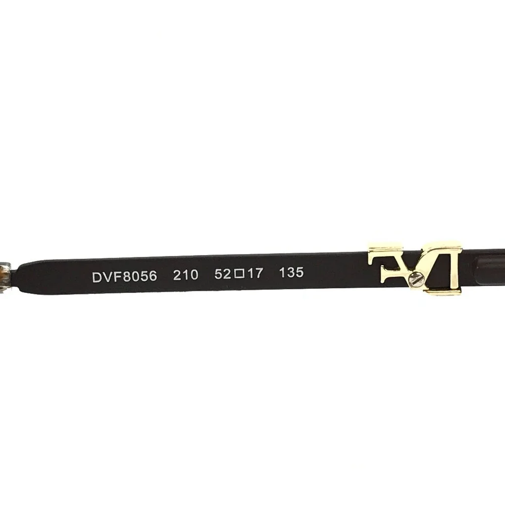 Diane Von Furstenberg Eyeglasses Frames DVF8056 210 Brown Cat Eye 52-17-135